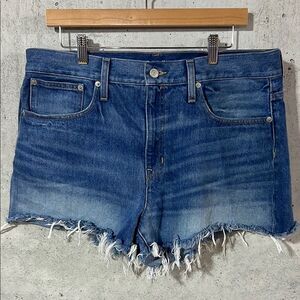 J.Crew Relaxed Distressed High Rise Raw Hem Denim Jean Short Womens 31 12